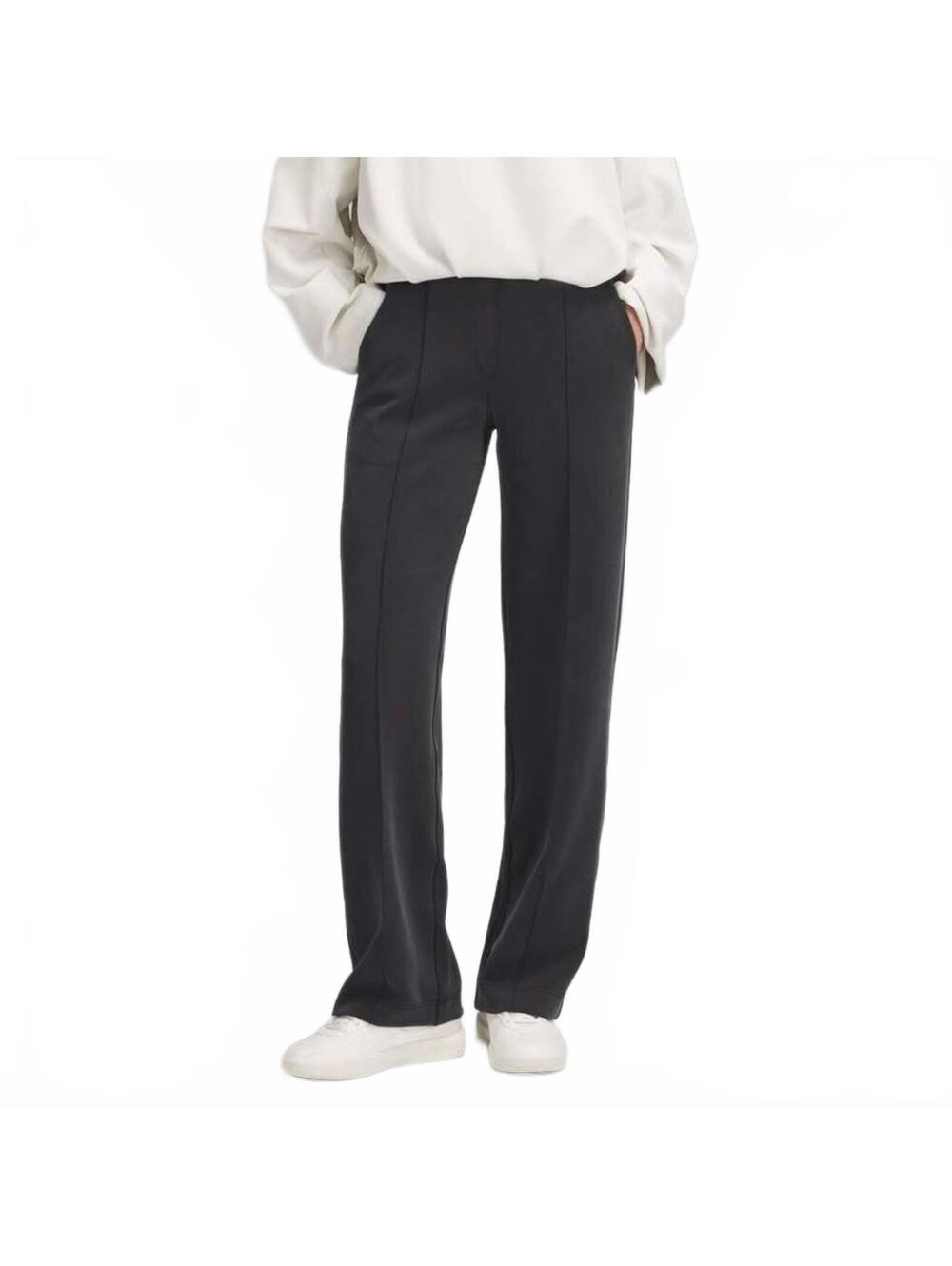 Lululemon Softstreme Pintuck‎ Mid-Rise Pants Short Gray Women's Size Small